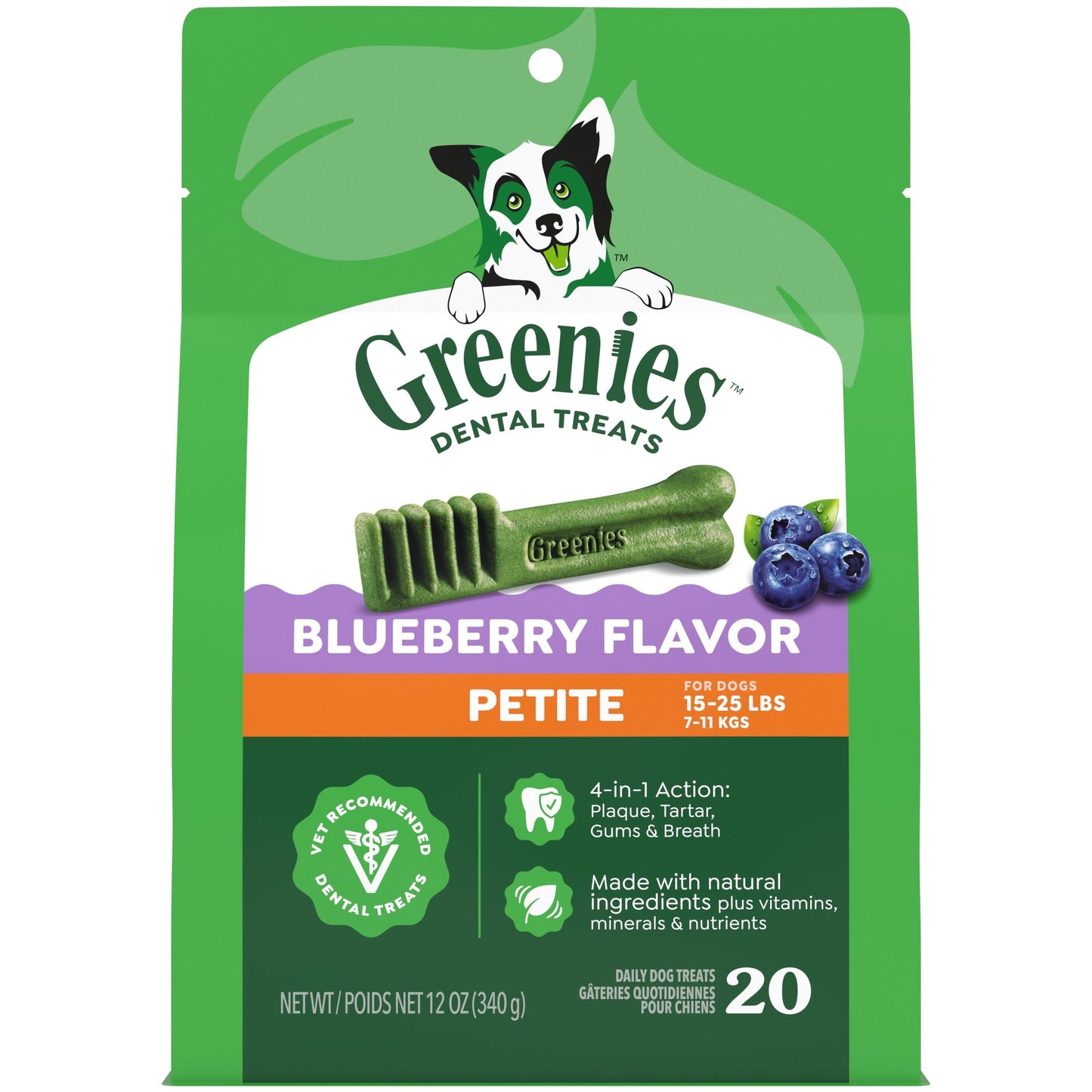 Greenies Blueberry Petite Chews Dog Dental Treats