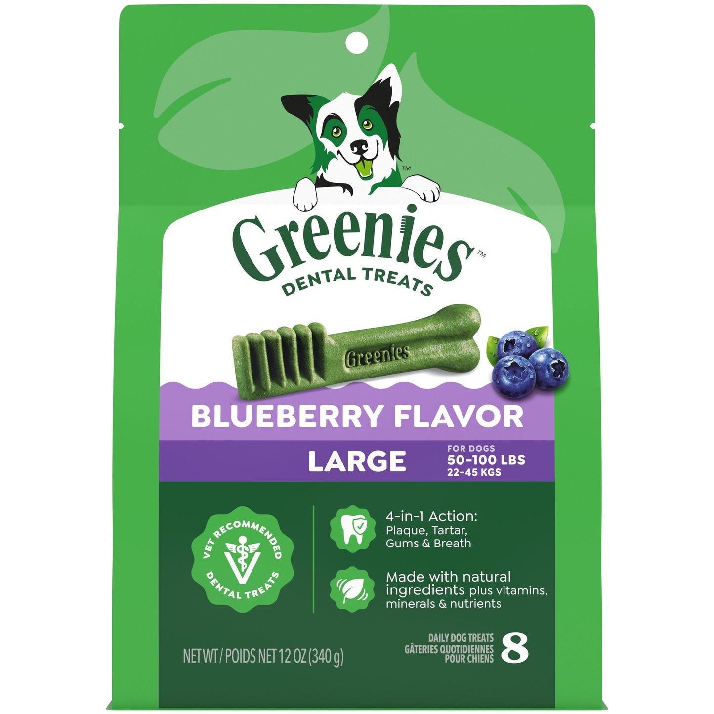 Greenies Blueberry Large Chews Dog Dental Treats