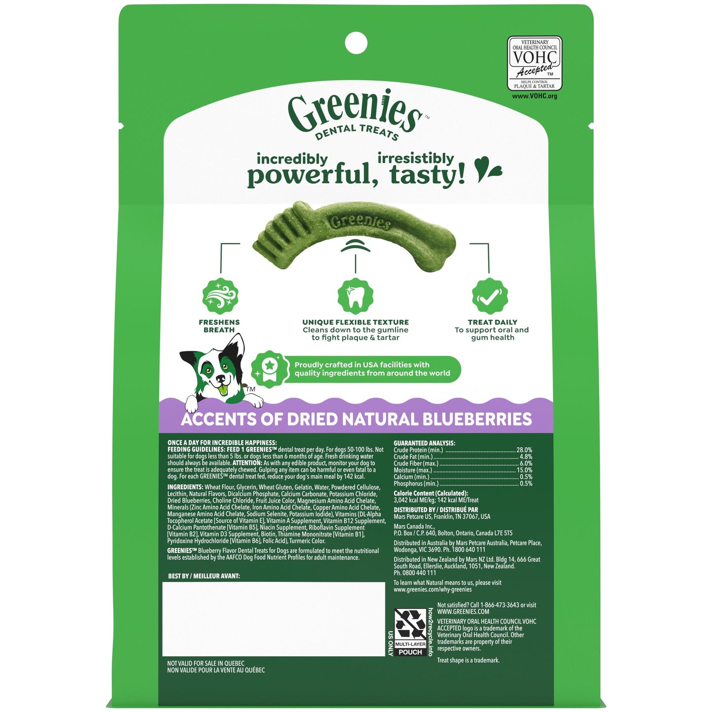 Greenies Blueberry Large Chews Dog Dental Treats