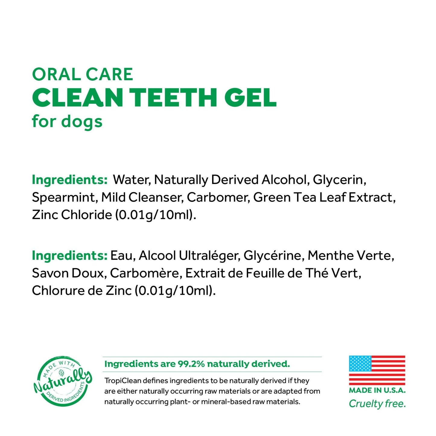 Tropiclean Fresh Breath Teeth Cleaning Dog Gel
