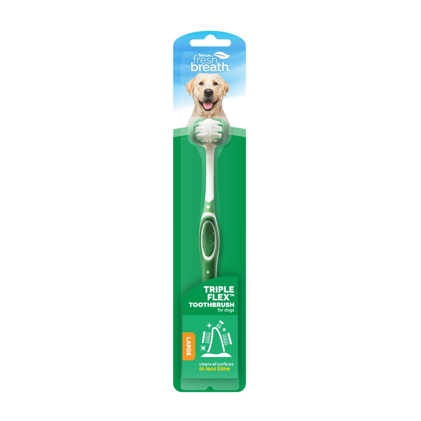 Tropiclean Fresh Breath Tripleflex Dog Toothbrush