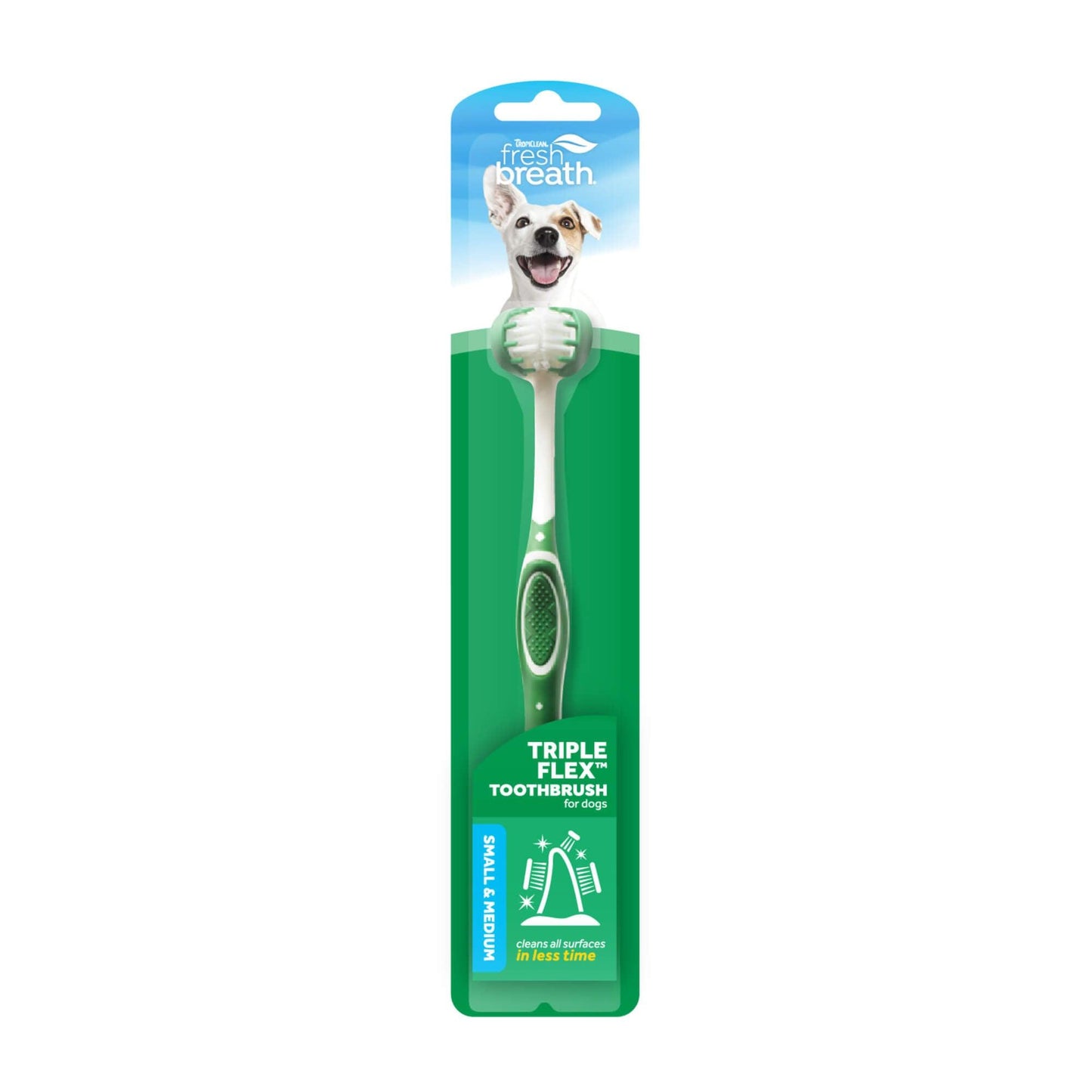 Tropiclean Fresh Breath Tripleflex Dog Toothbrush