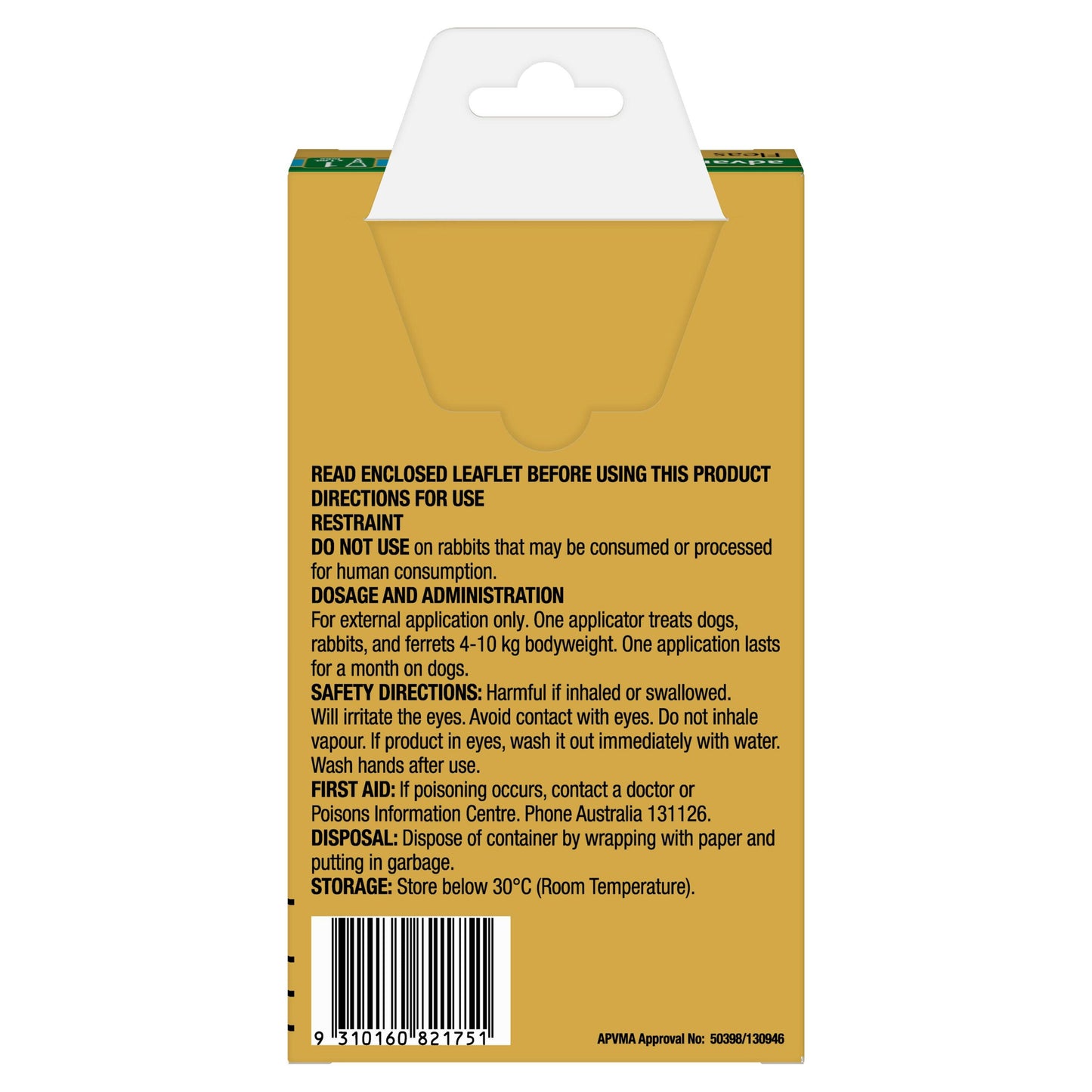 Advantage Spot-On Flea Treatment 4-10kg Dog