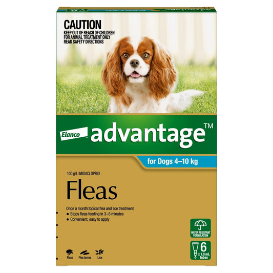 Advantage Spot-On Flea Treatment 4-10kg Dog