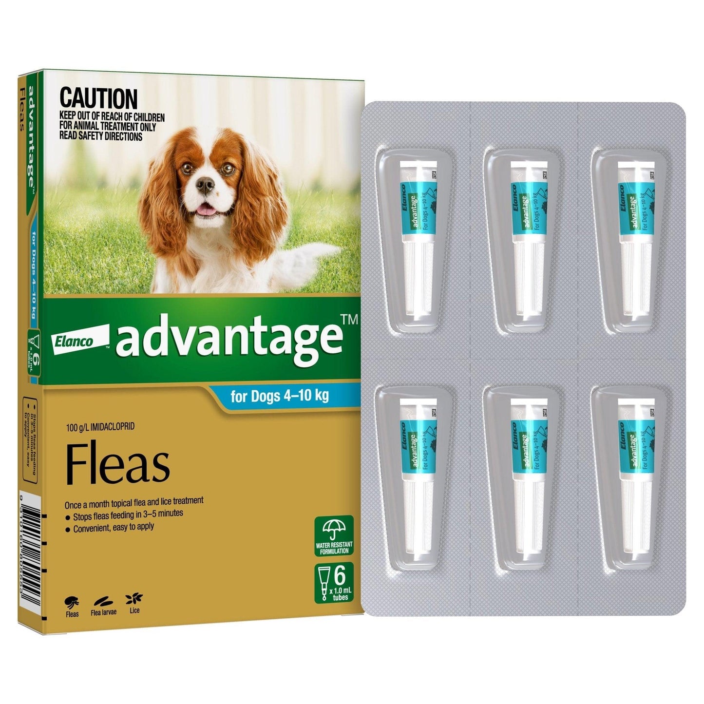 Advantage Spot-On Flea Treatment 4-10kg Dog