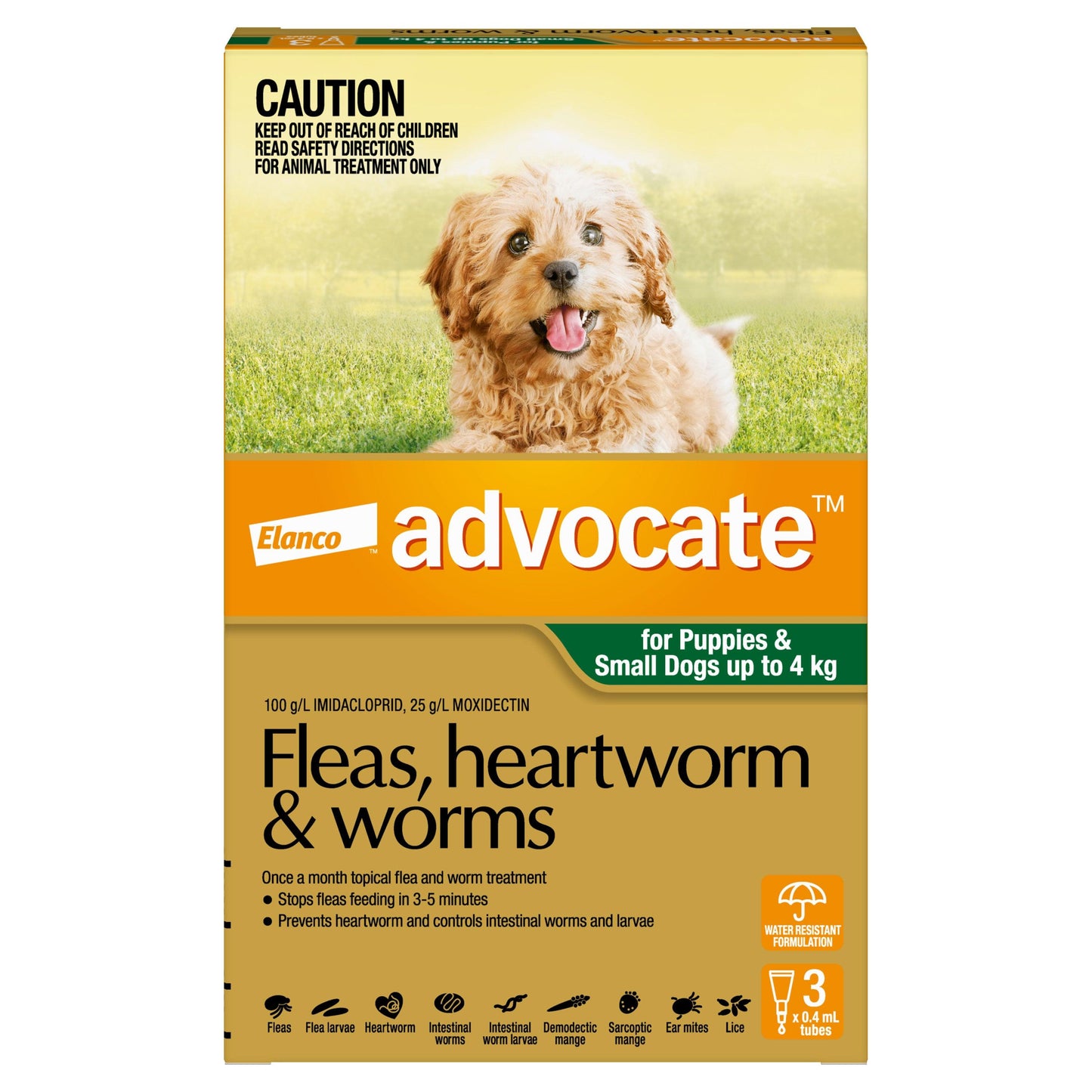 Advocate Flea & Worming Treatment <4kg Dog