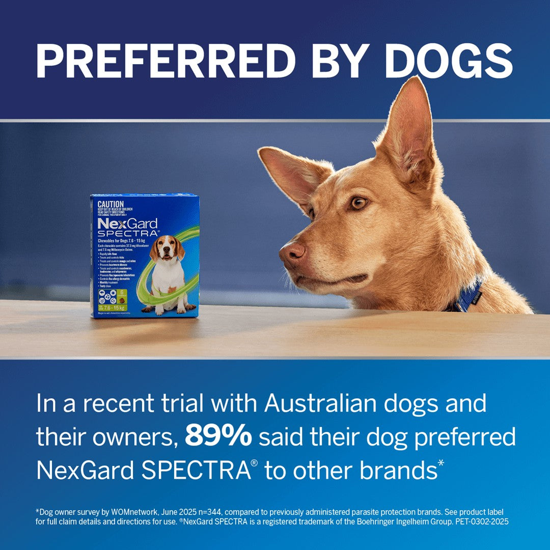 NexGard Spectra For Extra Small Dogs 1.35-3.5kg