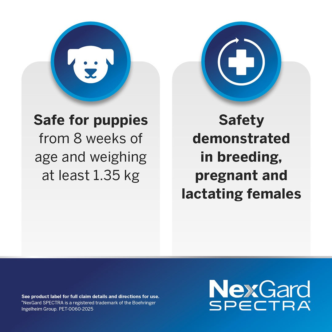 NexGard Spectra Extra Large Breed 30.1-60kg Flea, Tick & Worming Dog Chews