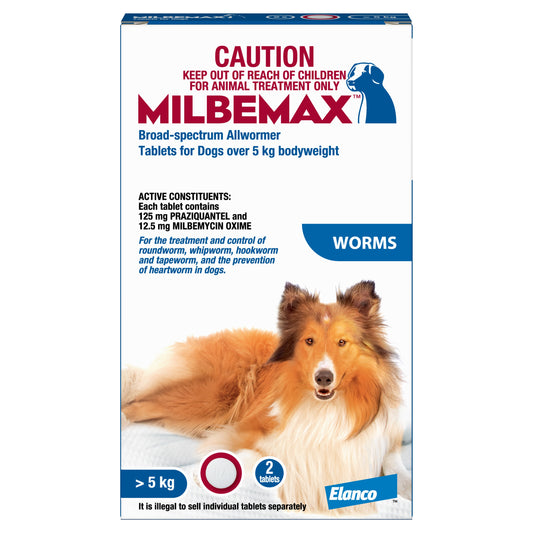 Milbemax Allwormer >5kg Dog