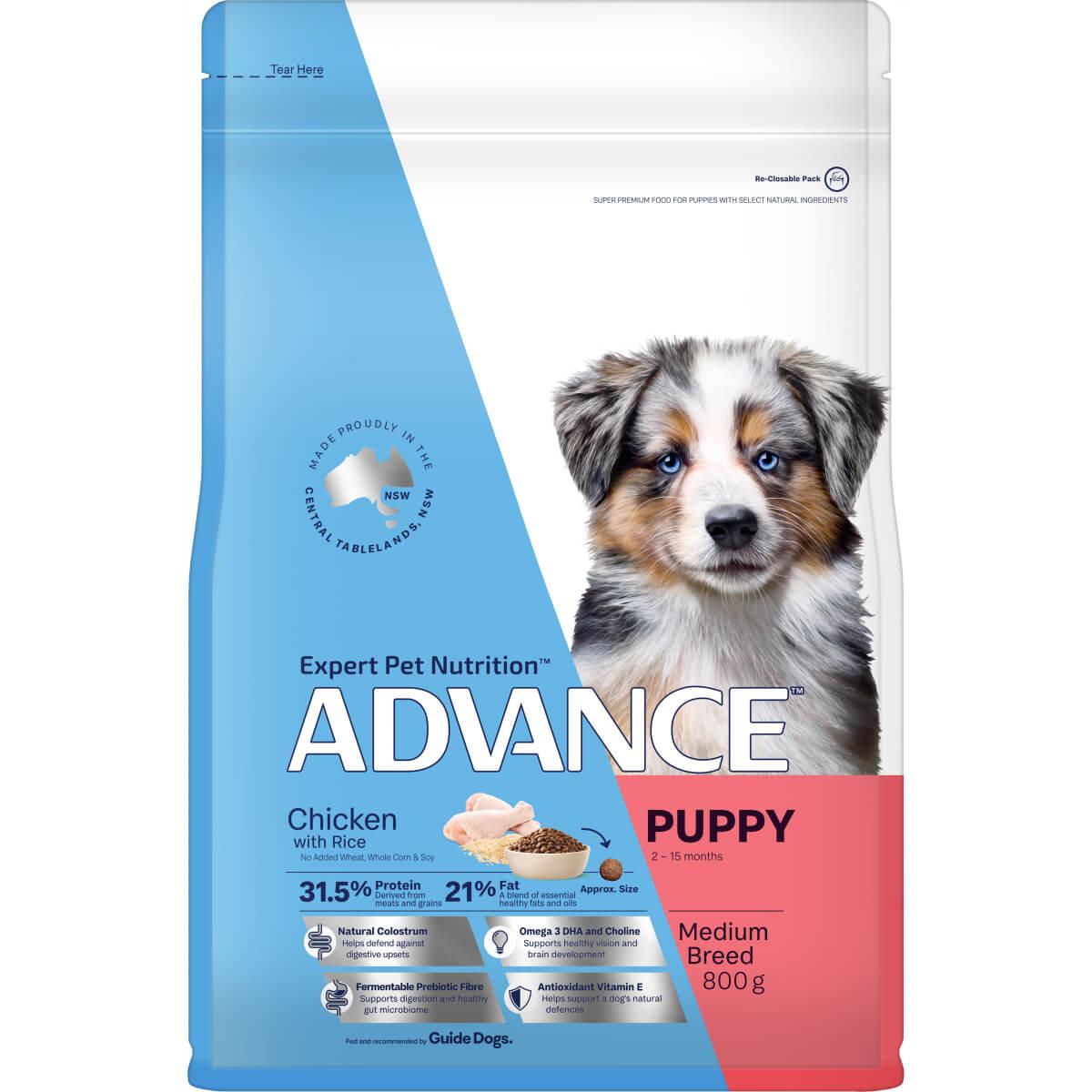 Advance Medium Puppy Chicken With Rice Dry Dog Food