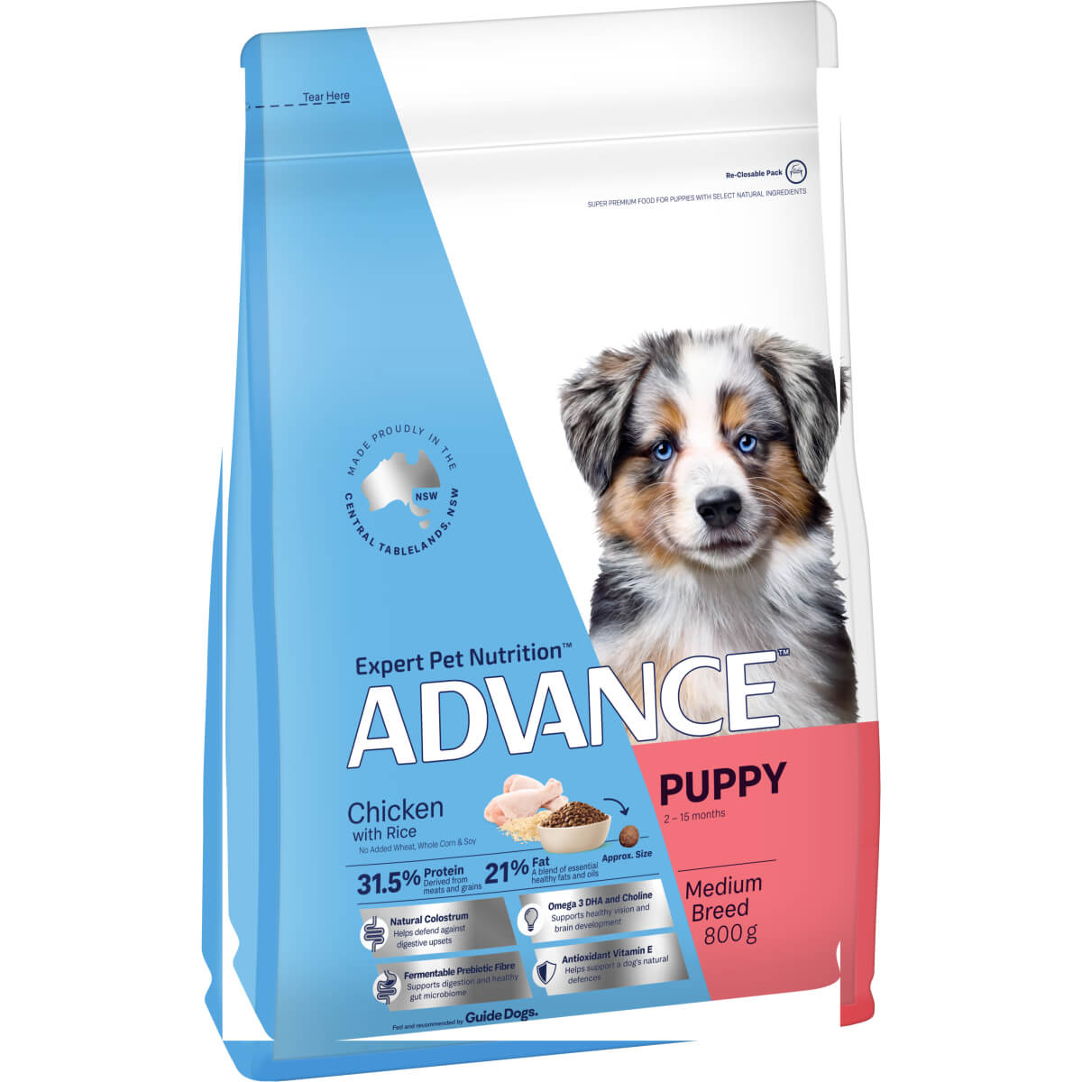 Advance Medium Puppy Chicken With Rice Dry Dog Food