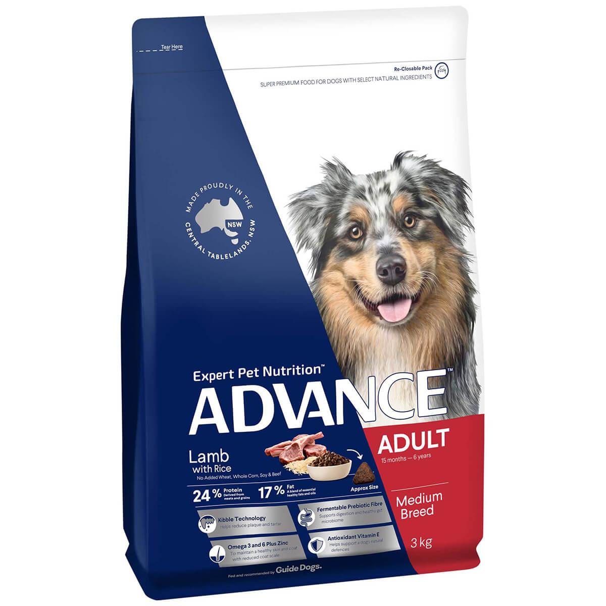 Advance Medium Breed Adult Lamb & Rice Dry Dog Food