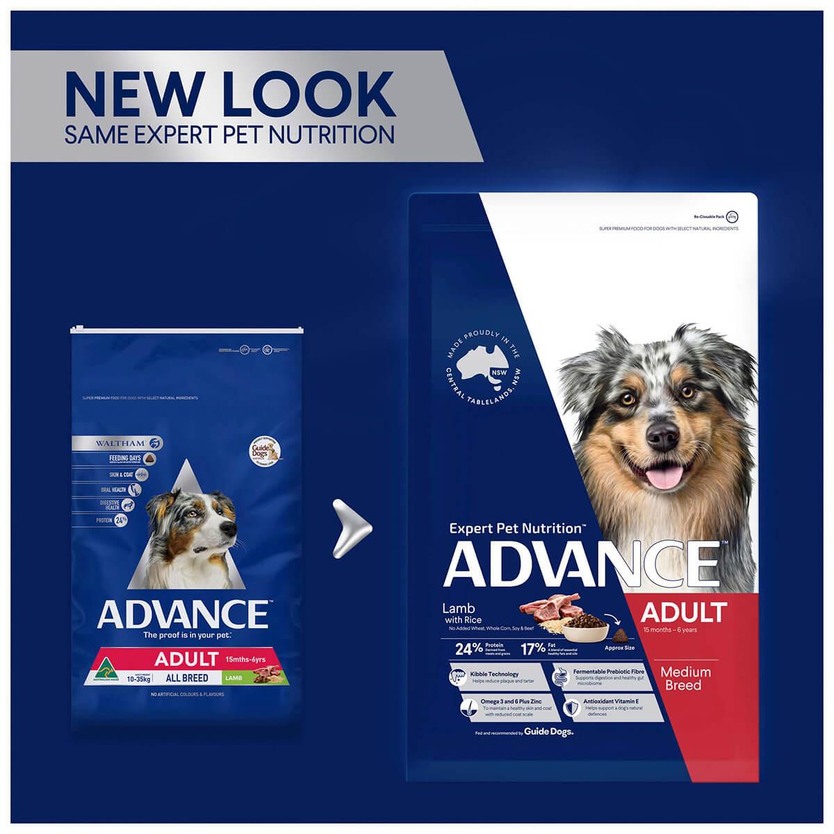 Advance Medium Breed Adult Lamb & Rice Dry Dog Food