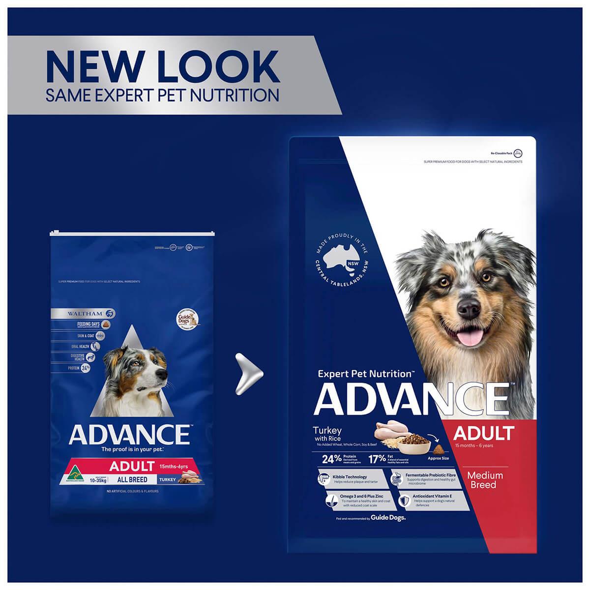 Advance Adult Medium Breed Turkey and Rice Dry Dog Food