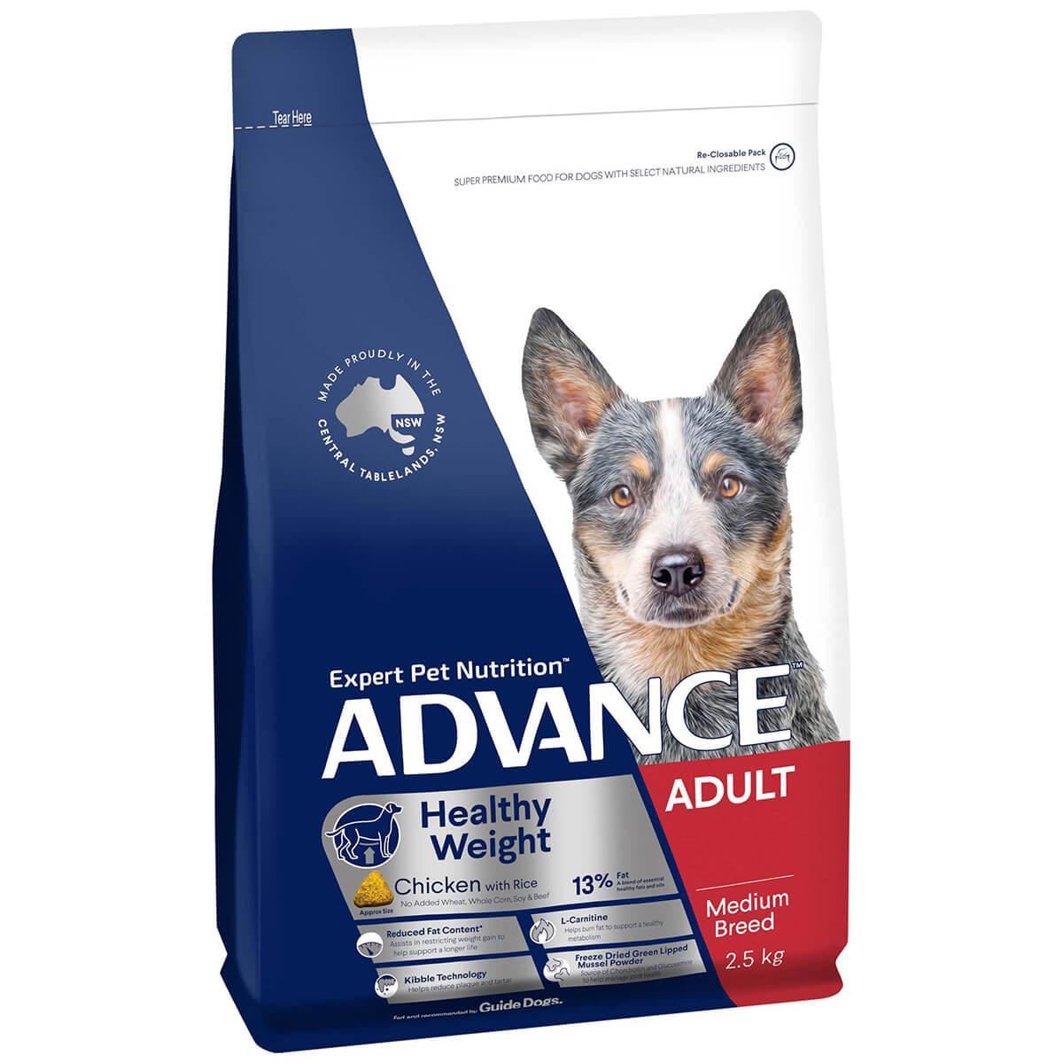Advance Medium Breed Adult Healthy Weight Chicken Dry Dog Food