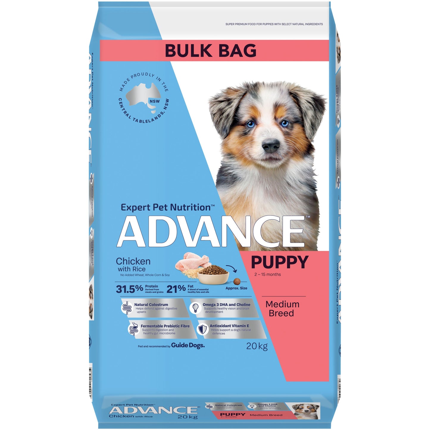 Advance Medium Puppy Chicken With Rice Dry Dog Food