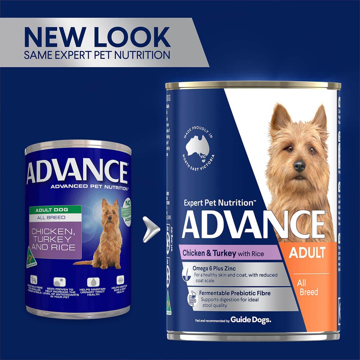 Advance  Adult All Breed  Chicken Turkey and Rice  Canned Dog Food