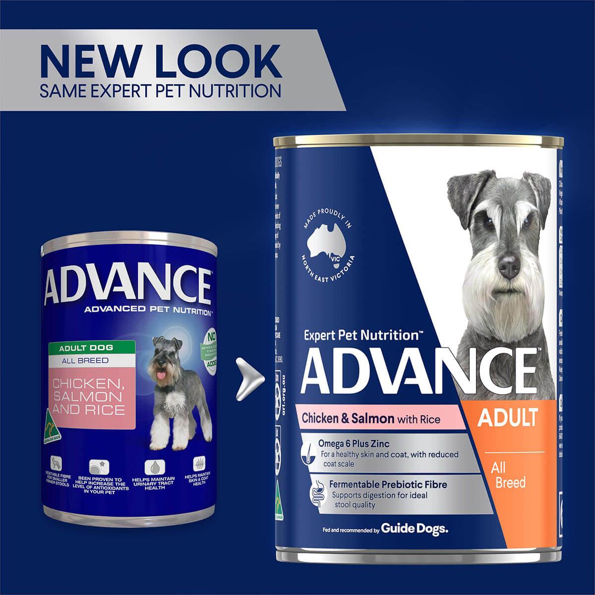 Advance Adult Chicken, Salmon & Rice Wet Dog Food