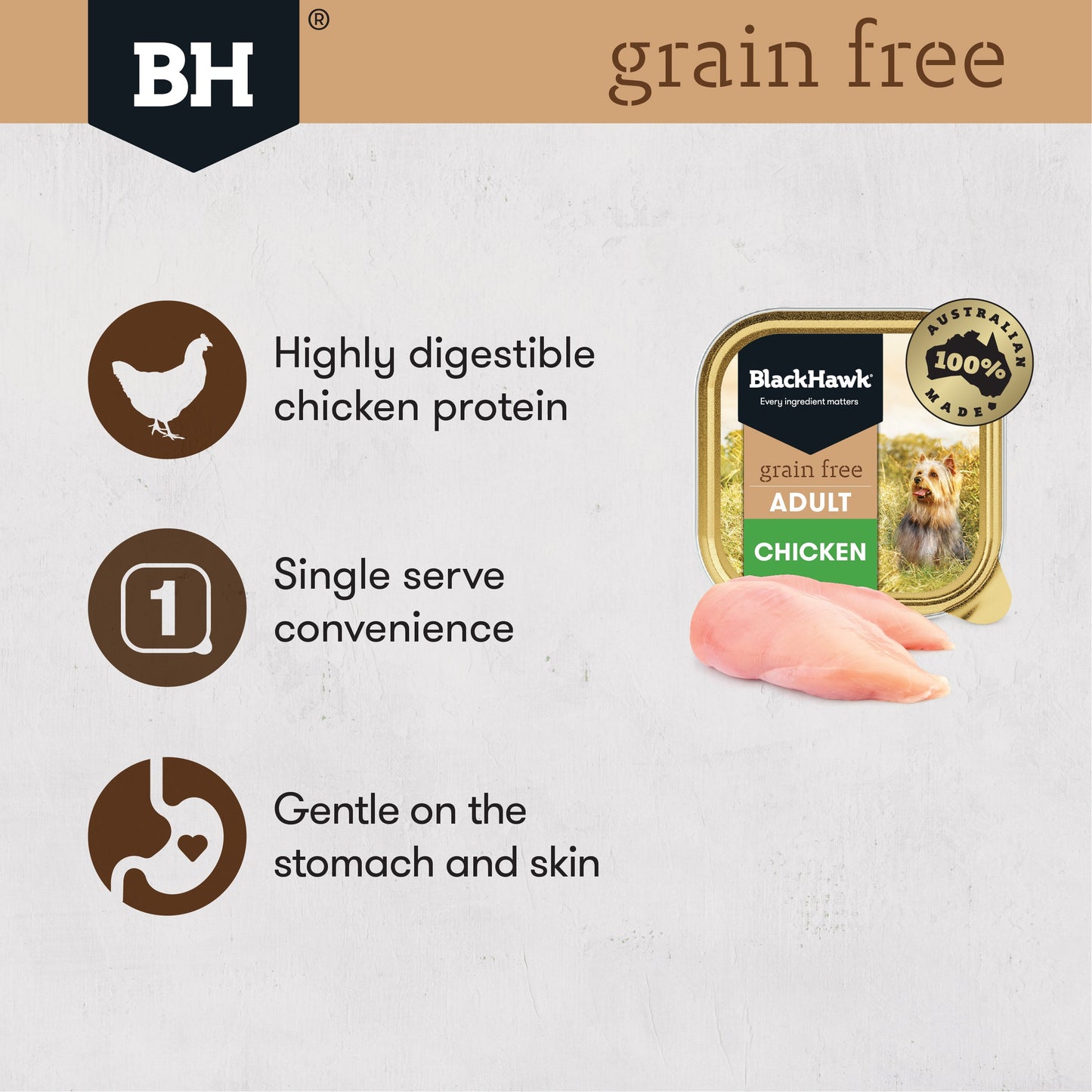 Black Hawk Grain Free Adult Chicken Wet Dog Food
