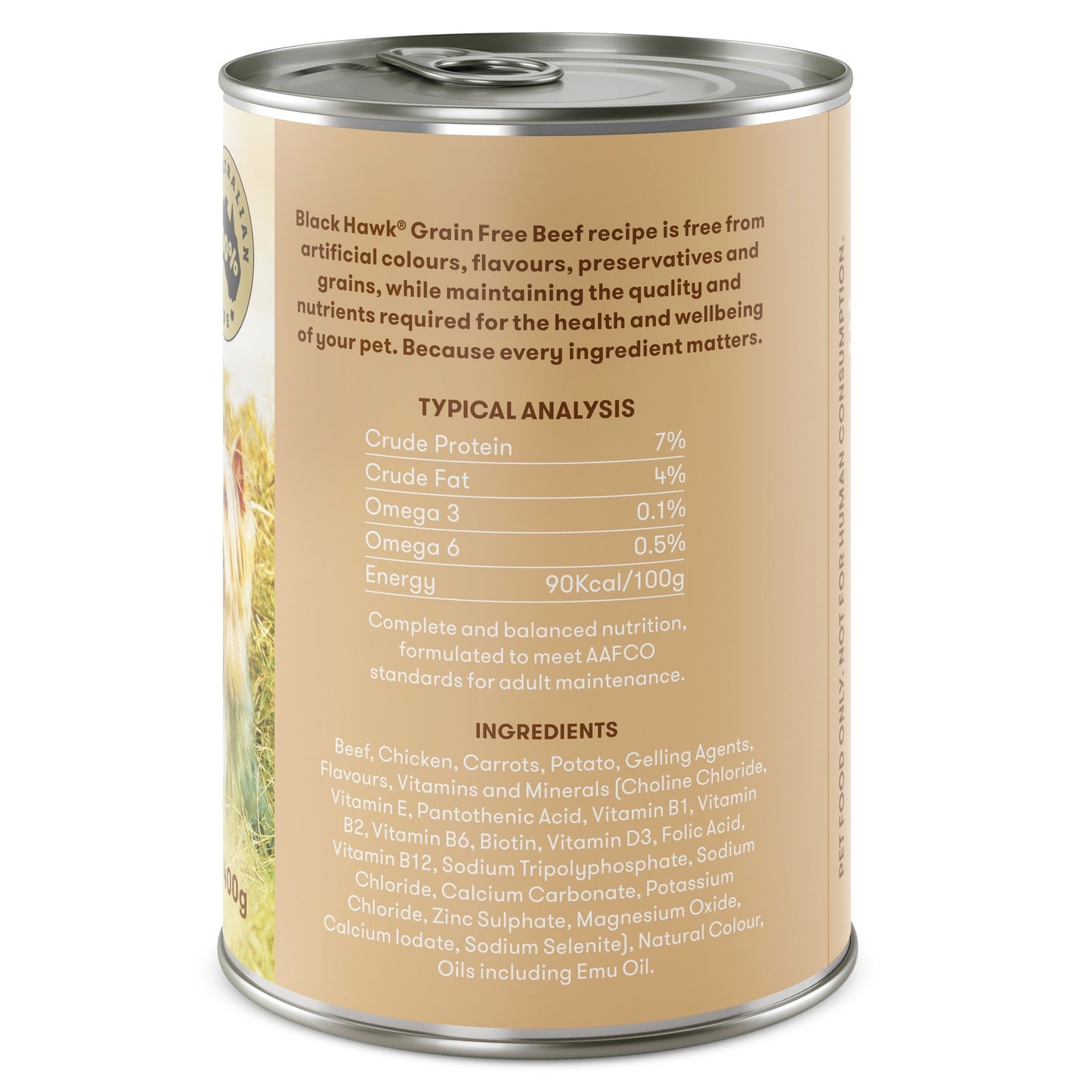 Black Hawk Grain Free Adult Beef Wet Dog Food