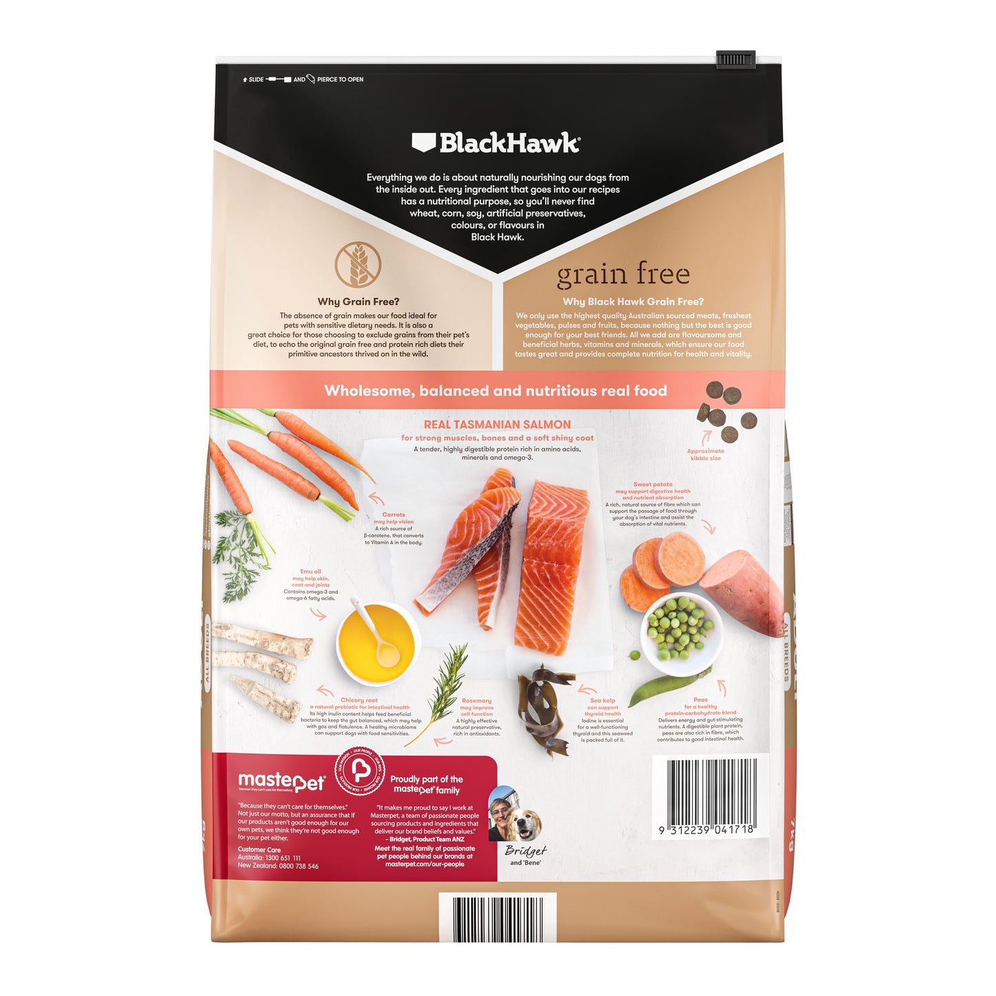 Black Hawk Grain Free Adult Salmon Dry Dog Food
