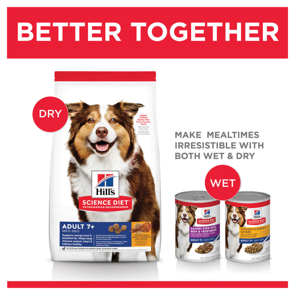 Hill's Science Diet Senior Chicken Dry Dog Food