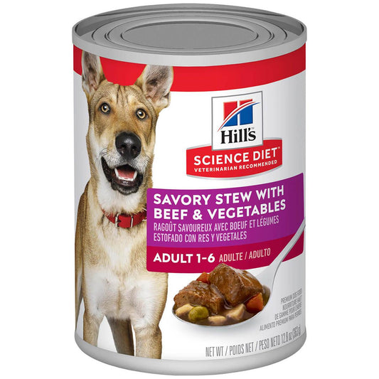 Hill's Science Diet Adult Savoury Stew Beef Wet Dog Food