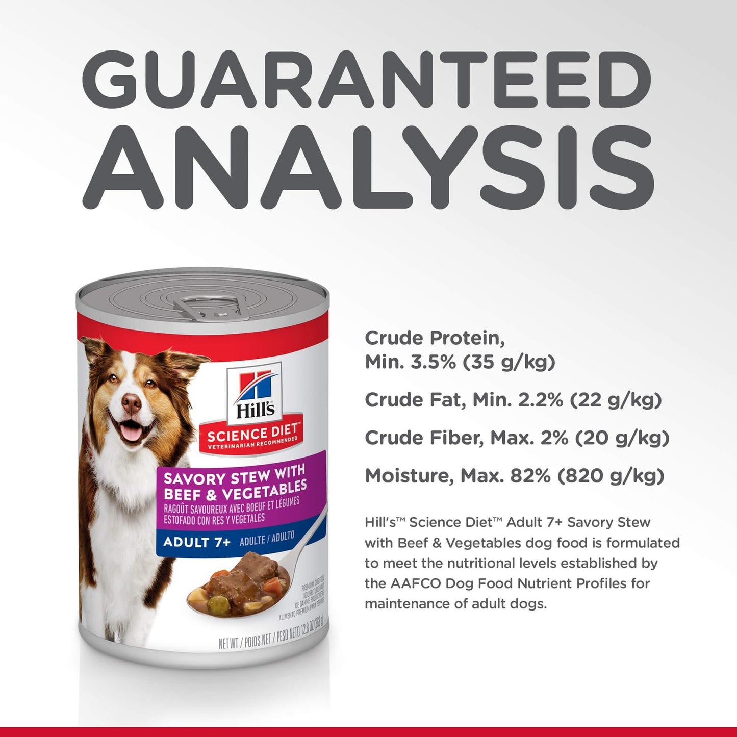 Hill's Science Diet Senior Beef Wet Dog Food