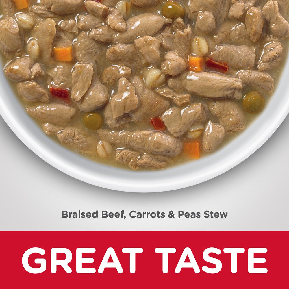 Hills Science Diet Adult Healthy Cuisine Beef, Carrots & Peas Stew Canned Dog Food