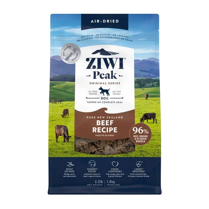 Ziwi Peak Air Dried Beef Recipe Dry Dog Food