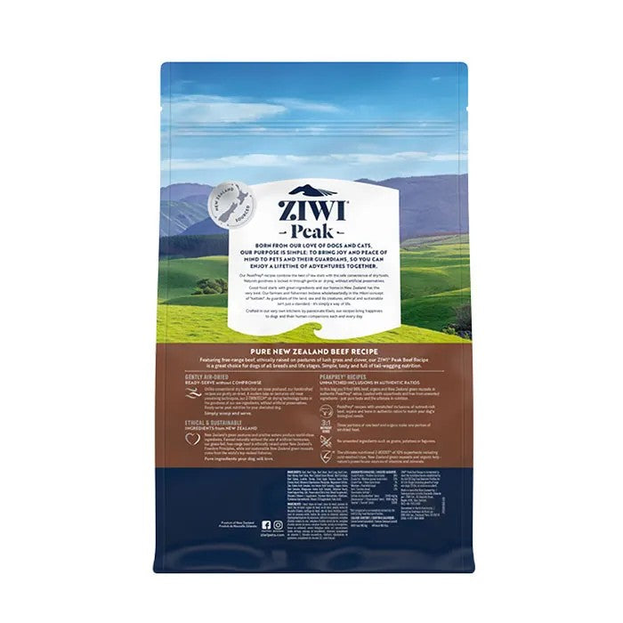 Ziwi Peak Air Dried Beef Recipe Dry Dog Food