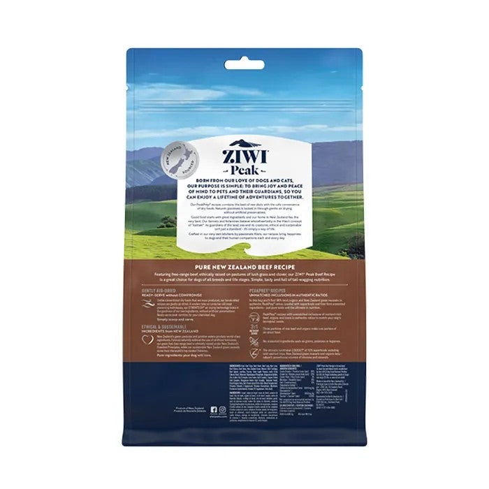 Ziwi Peak Air Dried Beef Recipe Dry Dog Food