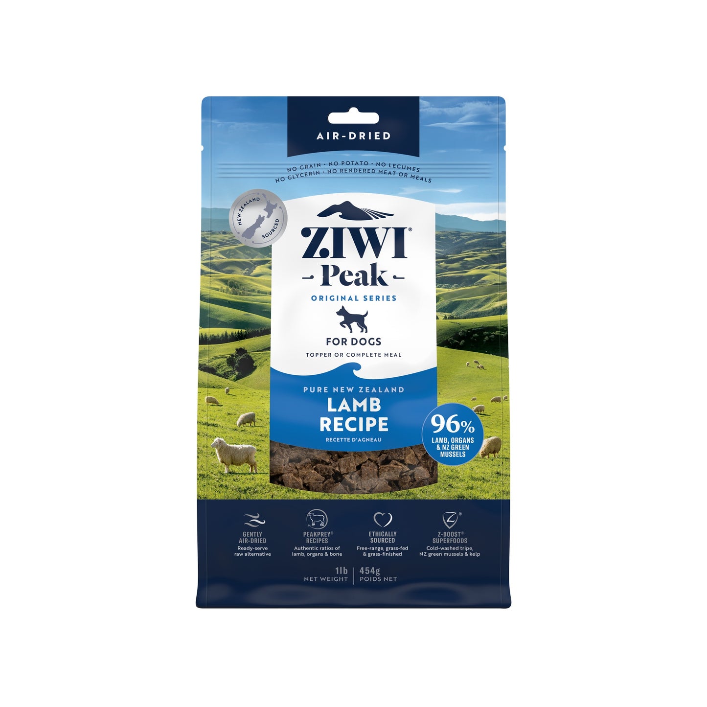 Ziwi Peak Air Dried Lamb Recipe Dry Dog Food