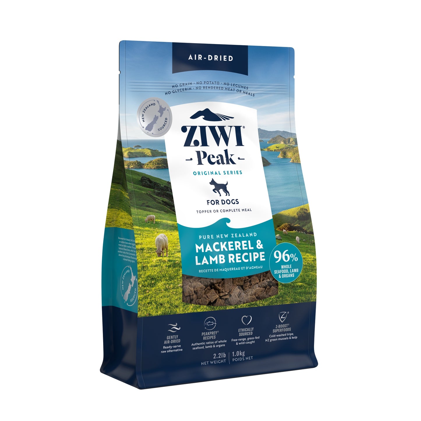 Ziwi Peak Air Dried Mackerel & Lamb Recipe Dry Dog Food