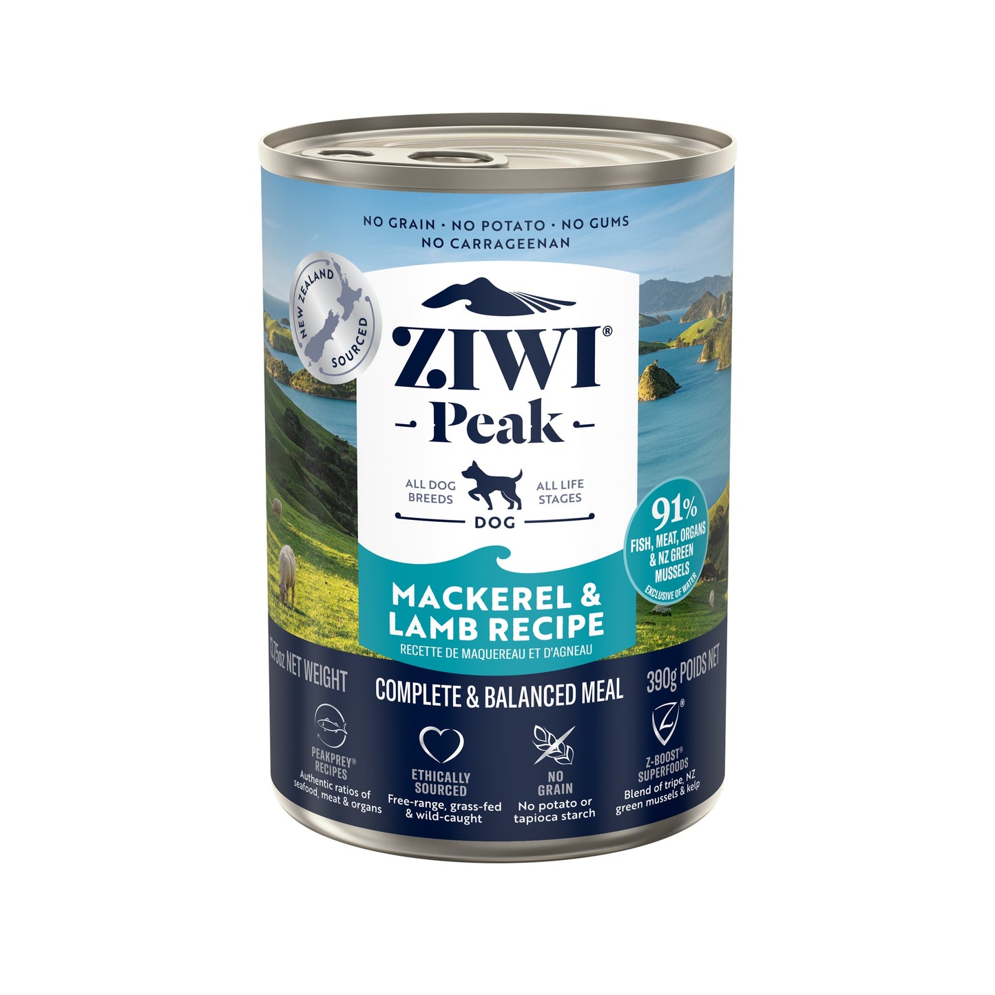 Ziwi Peak Mackerel & Lamb Wet Dog Food