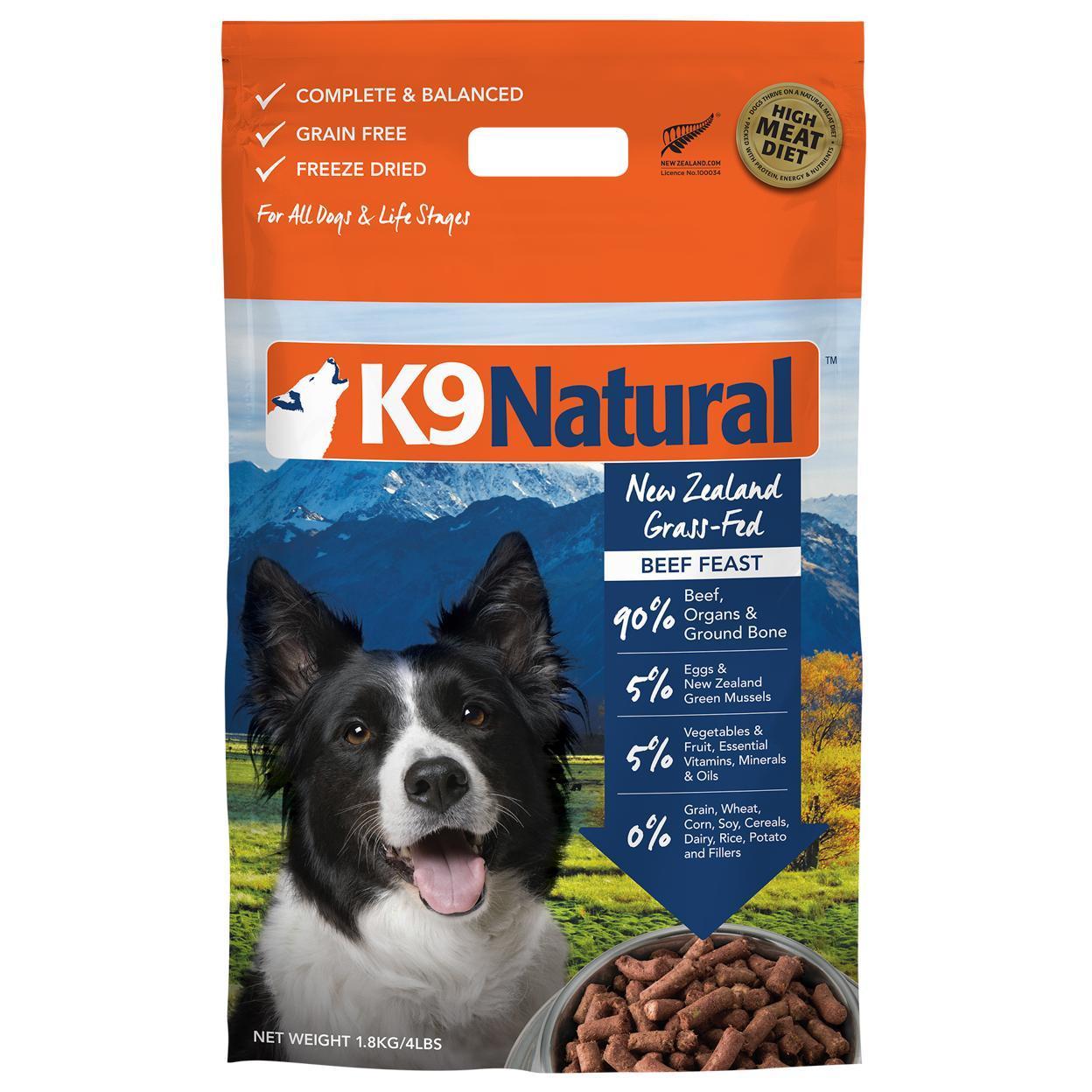 K9 Natural Grain Free Beef Dry Dog Food