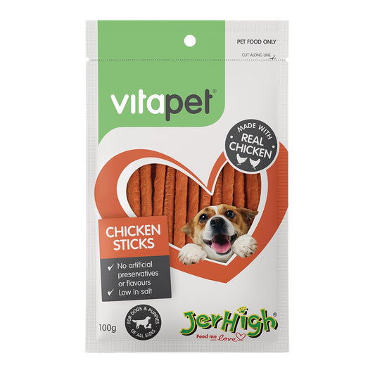 Vitapet Jerhigh Chicken Sticks Dog Treats