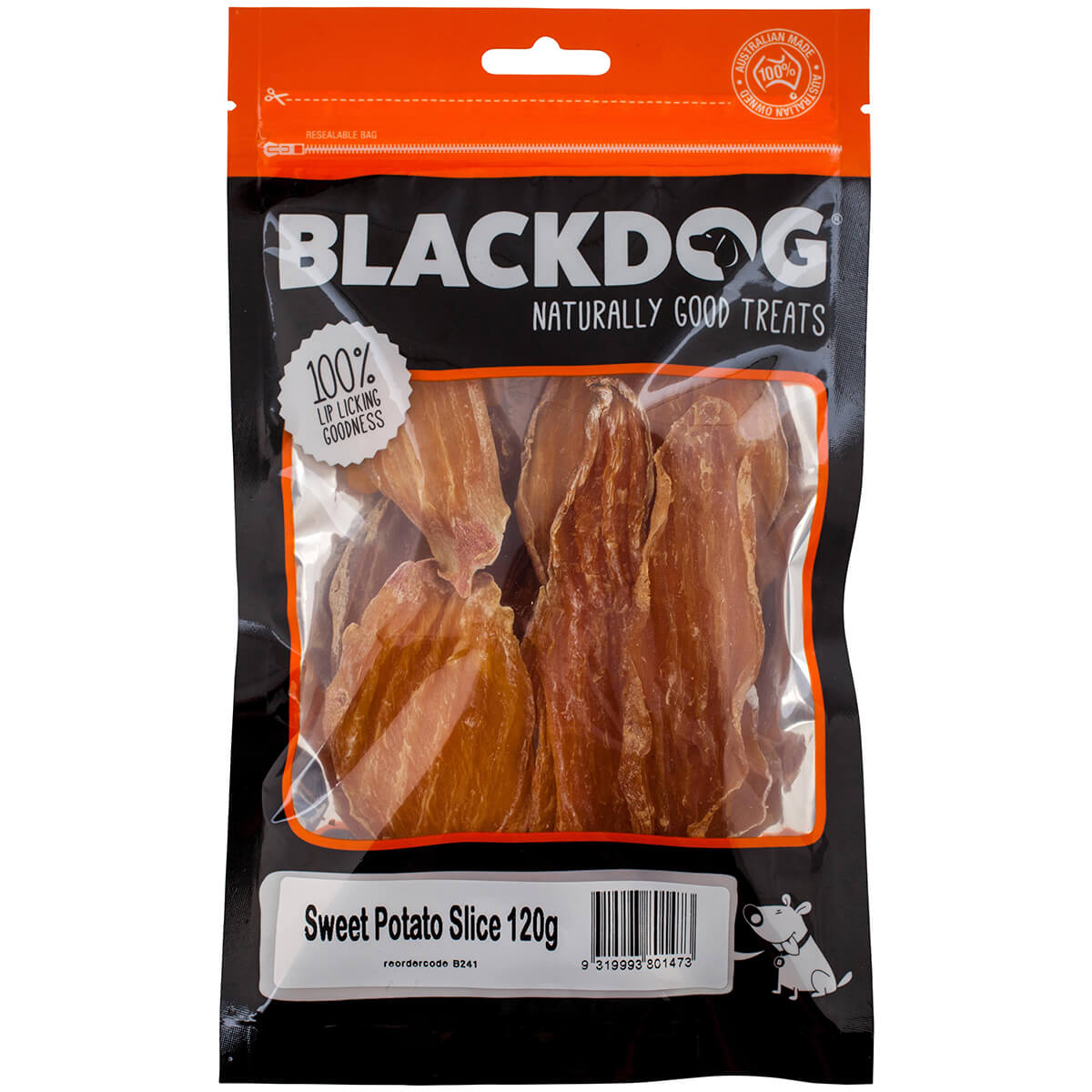 Blackdog Sweet Potato Slice Dog Treats 120g