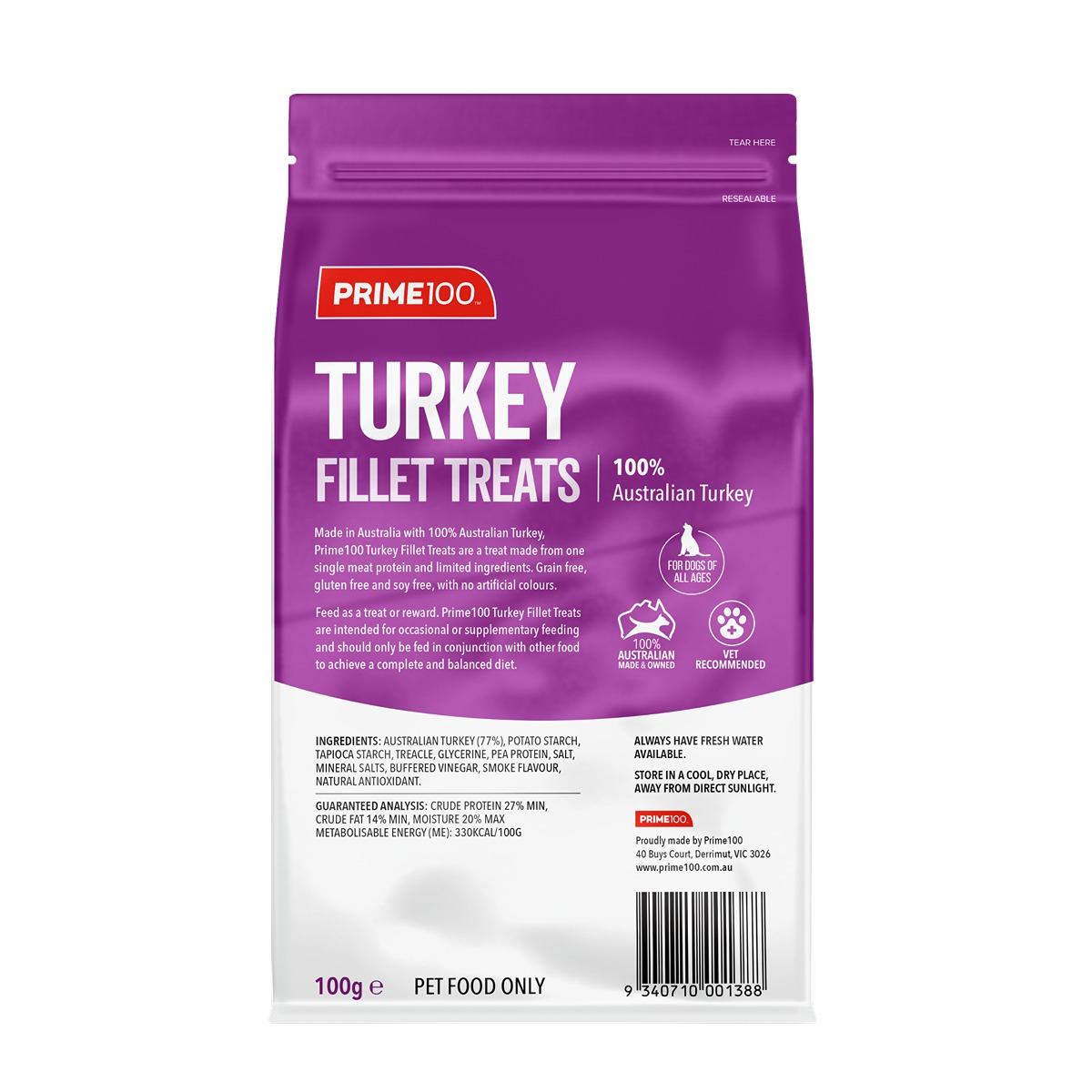 Prime100 Turkey Fillet Dog Treats
