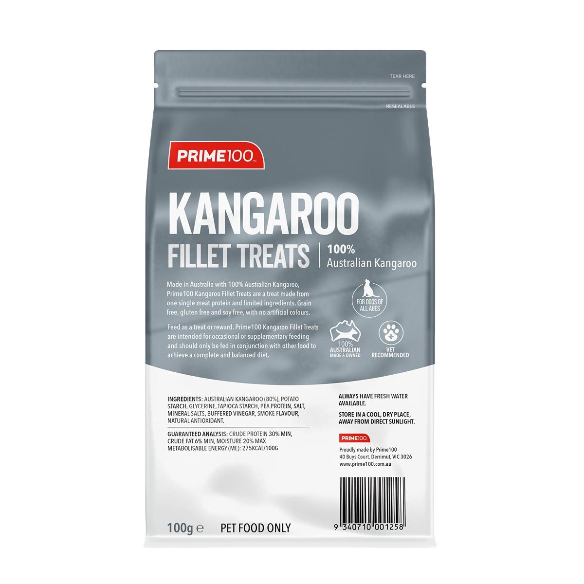 Prime100 Kangaroo Fillet Dog Treats