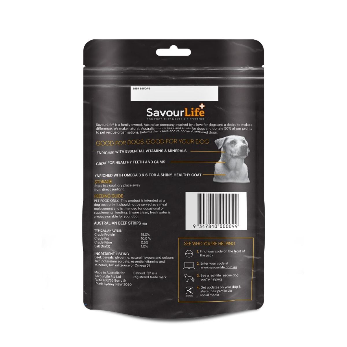 SavourLife Australian Beef Strips Dog Treats