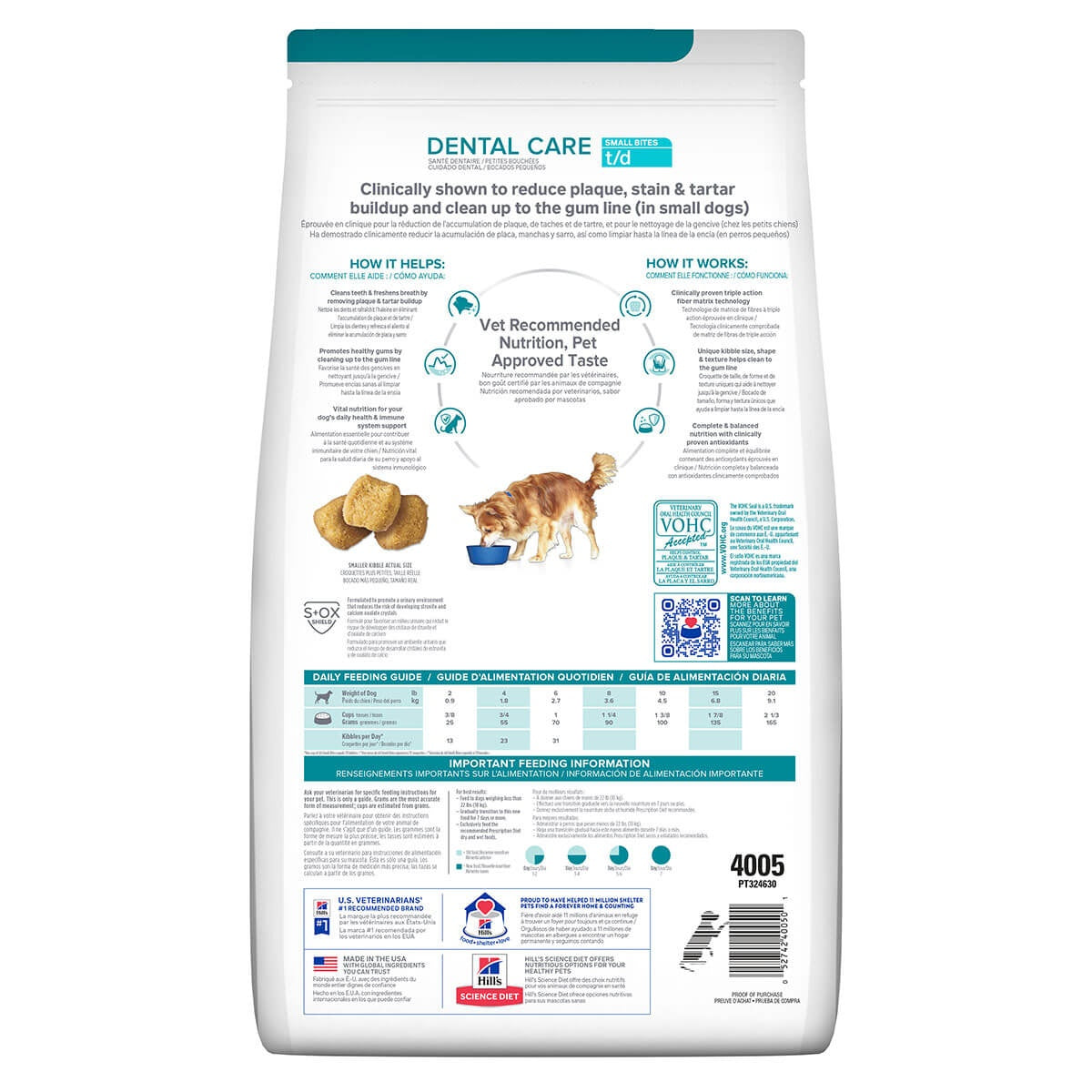 Hill's Prescription Diet Small Breed T/D Dental Care Dry Dog Food