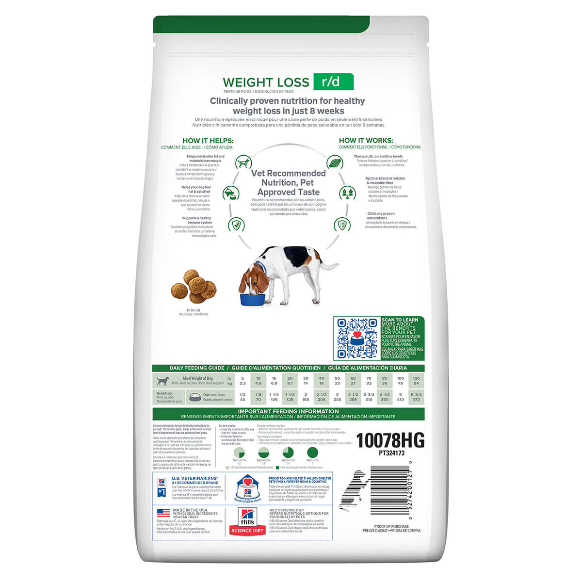 Hill's Prescription Diet R/D Weight Loss Dry Dog Food