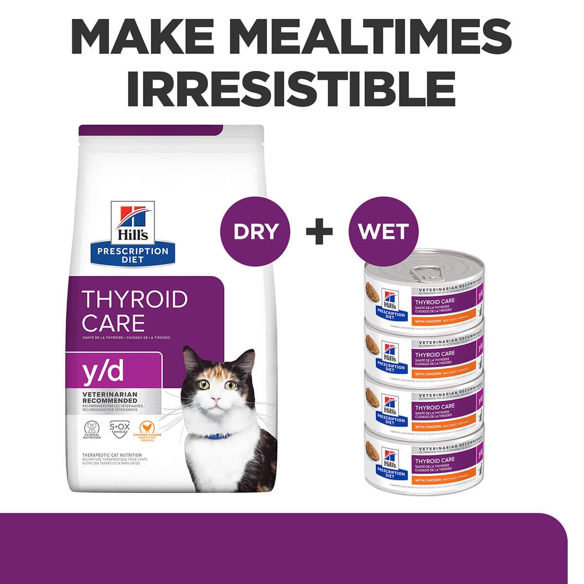 Hill's Prescription Diet Y/D Thyroid Care Chicken Wet Cat Food