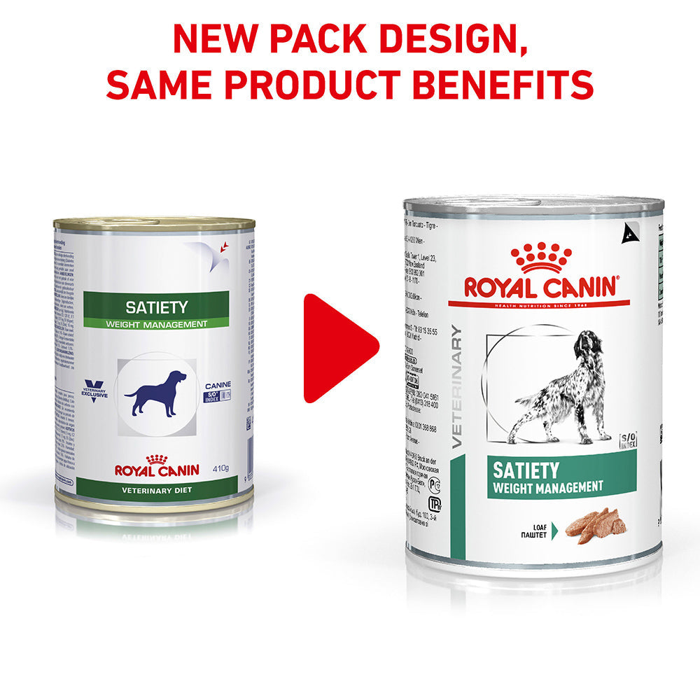 Royal Canin Veterinary Satiety Weight Management Wet Dog Food Cans
