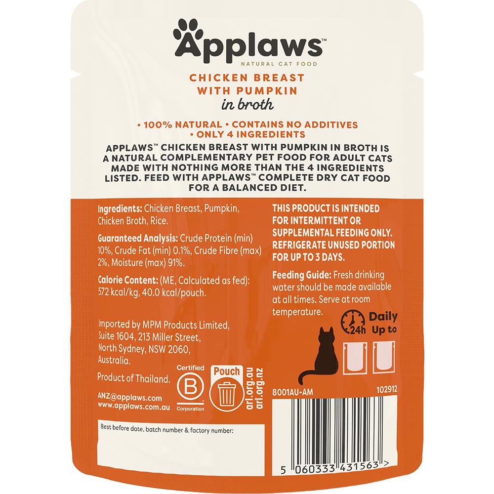 Applaws Chicken & Pumpkin Pouch Wet Cat Food