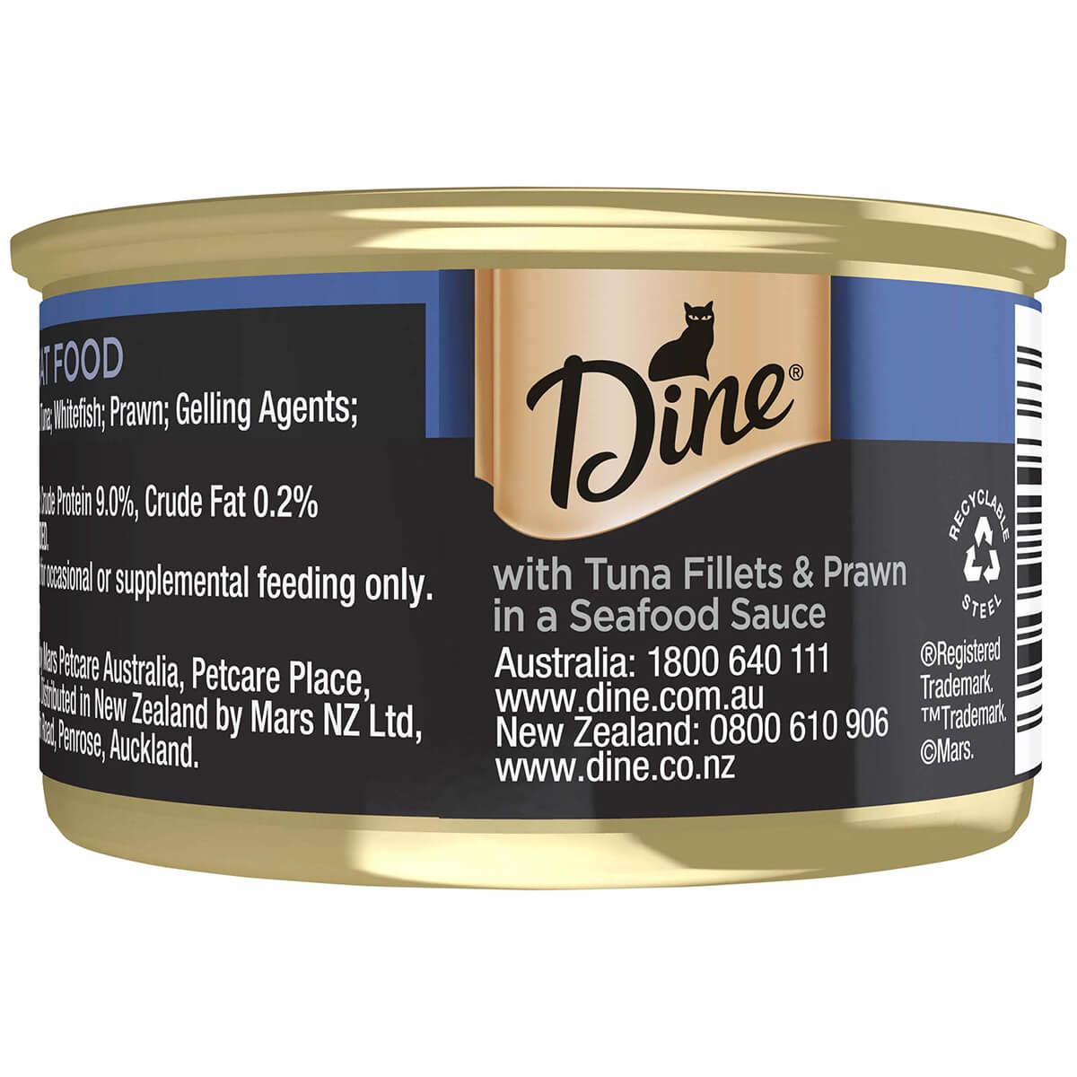 Dine Desire Tuna Fillets & Whole Prawns Wet Cat Food