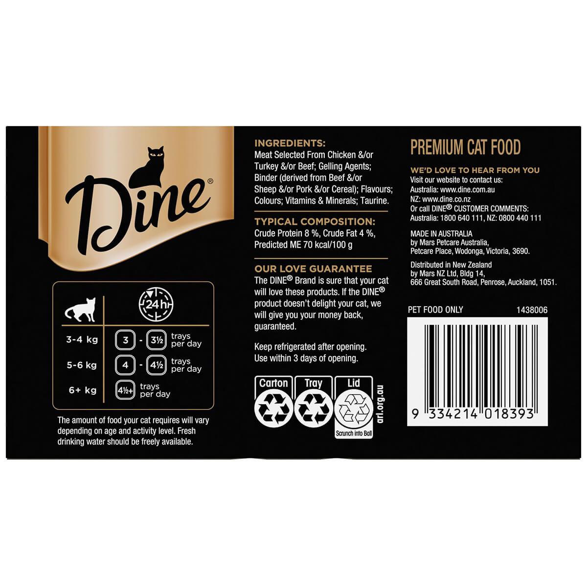 Dine Daily Variety Turkey Cuts In Gravy Wet Cat Food