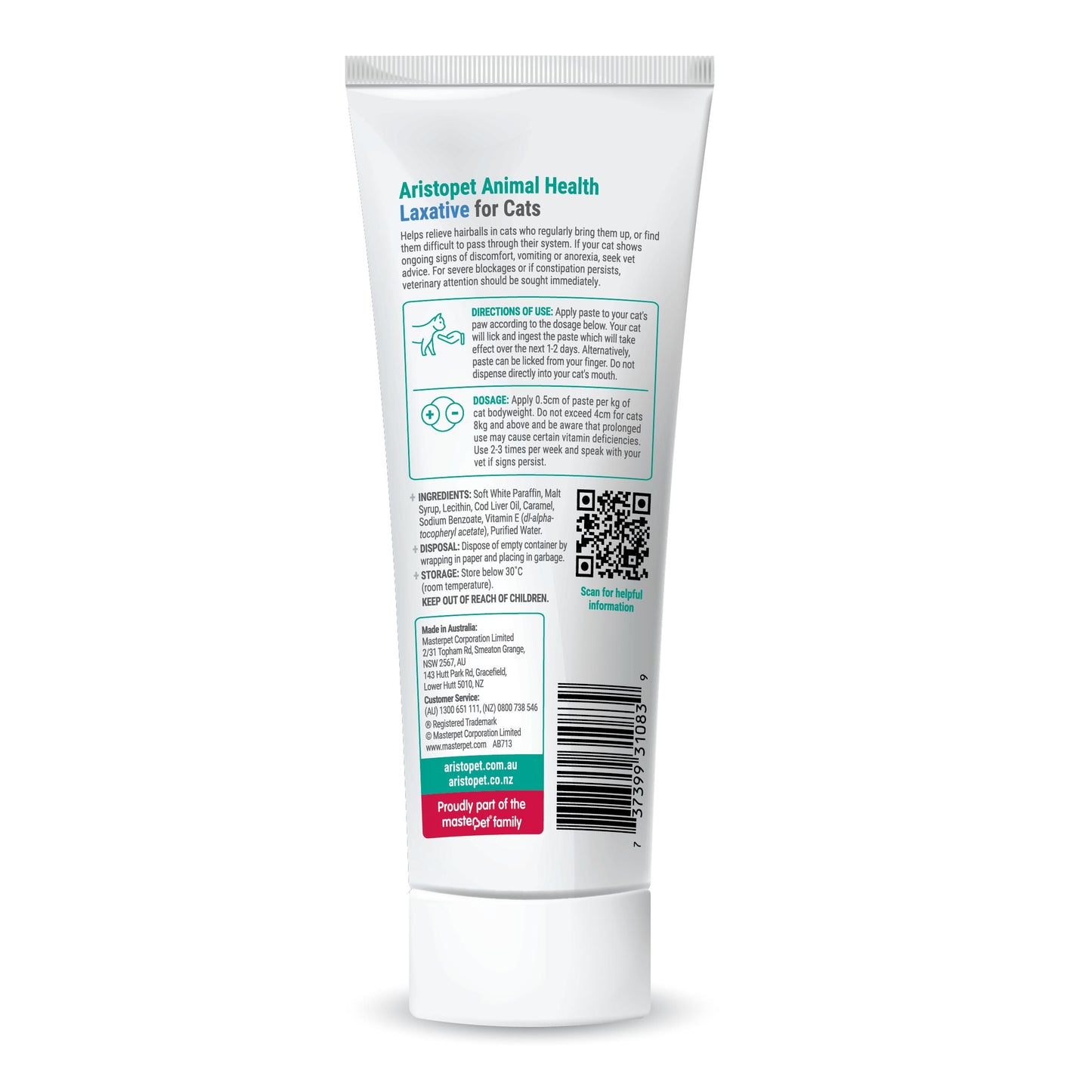 Aristopet Cat Laxative Paste