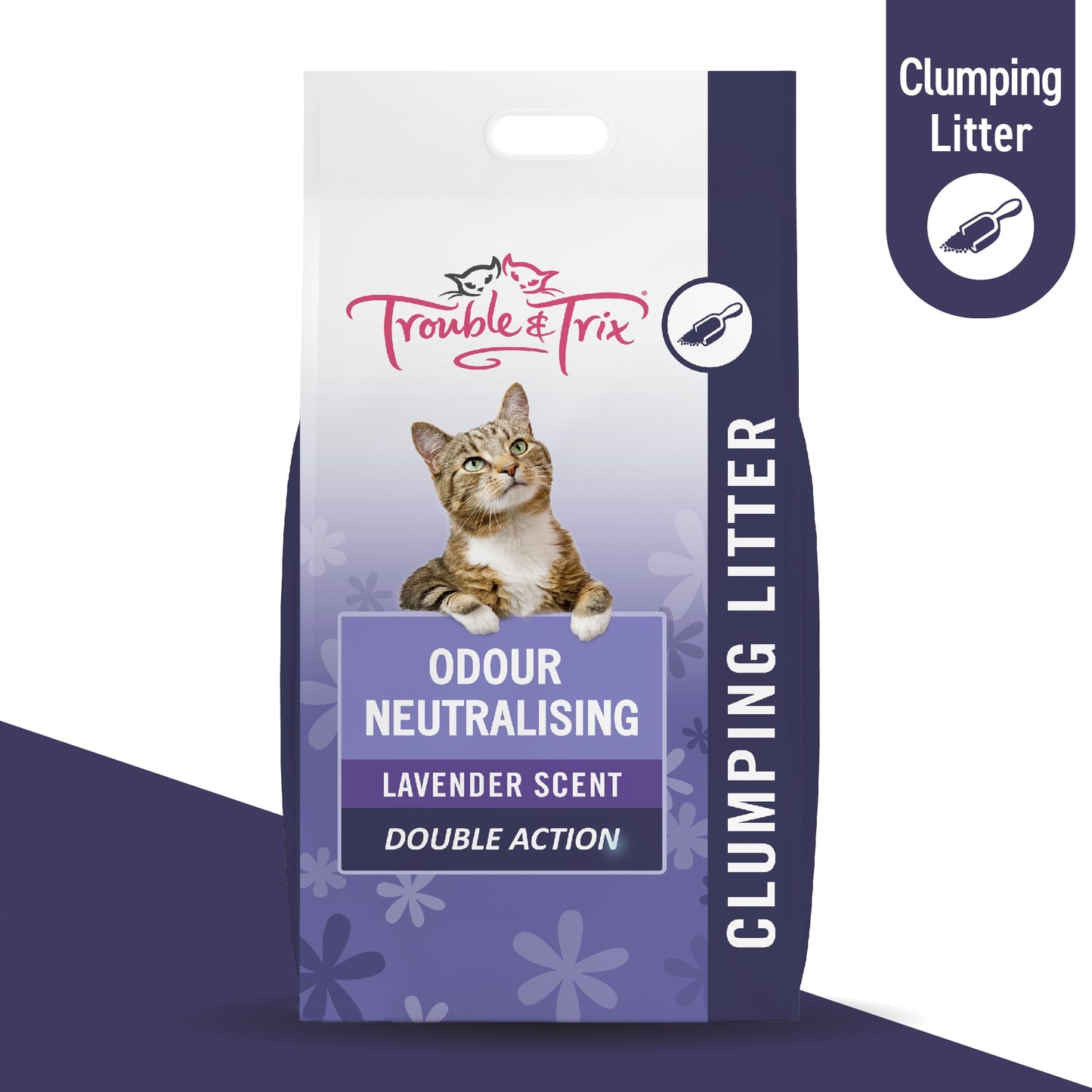 Trouble N Trix Clumping Odour Neutralising Lavender Scented Cat Litter